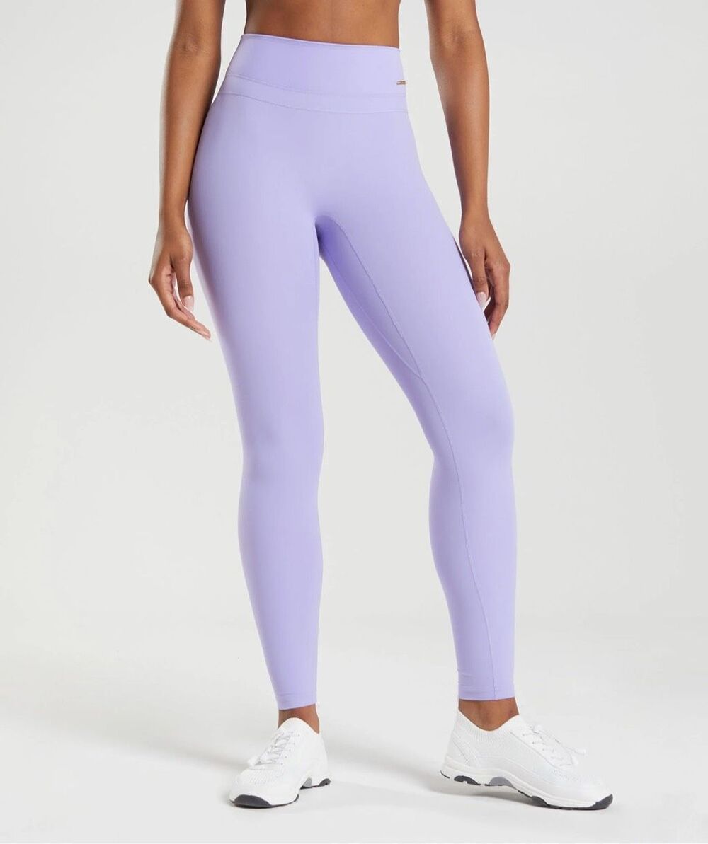 Gymshark Whitney Simmons Wildflower Purple Leggings Medium High Rise